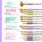 Artify Paint Brushes for Kids, 15PCS Paint Brush Set for Kid's Arts and Crafts, Ergonomic Donuts Handle | Macaron Colors Kids Paint Brushes, for Acrylic, Oil, Watercolor, Gouache, Paint by Numbers